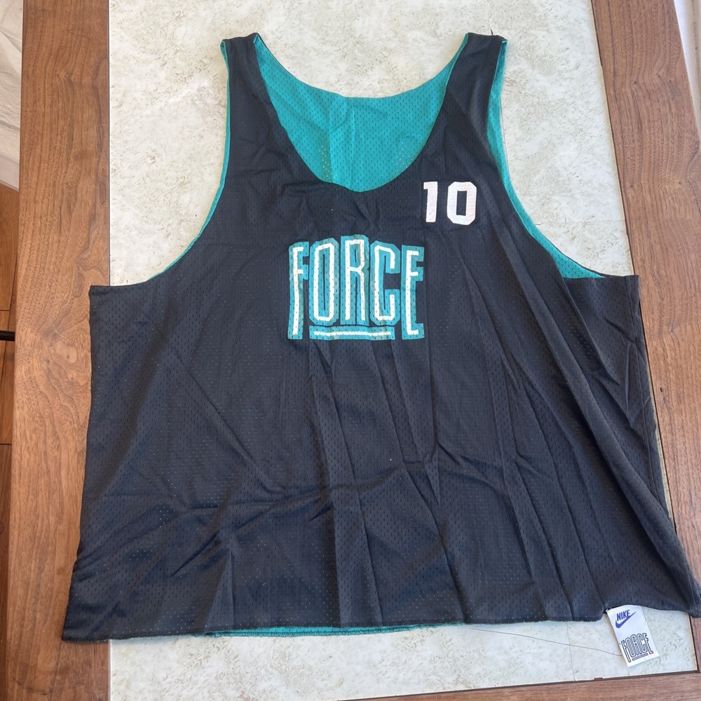 Vintage 1990s Nike Force Reversible Mesh Practice Jersey Terrell Brandon Owned